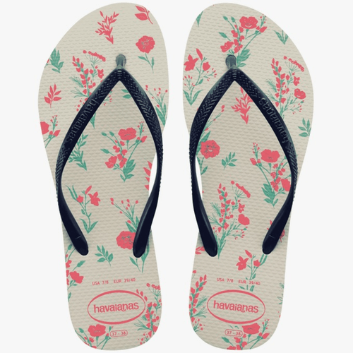 Chinelo Branco/Marinho Slim Romance Havaianas Women n° 41/42