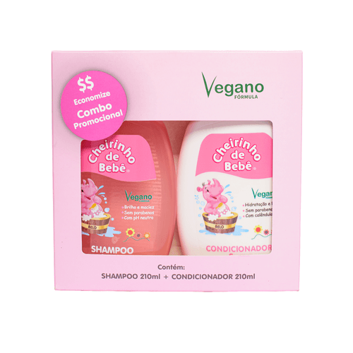 KIT INF SH+CO CHEIRIN DE BEBE 210ML  ROSA