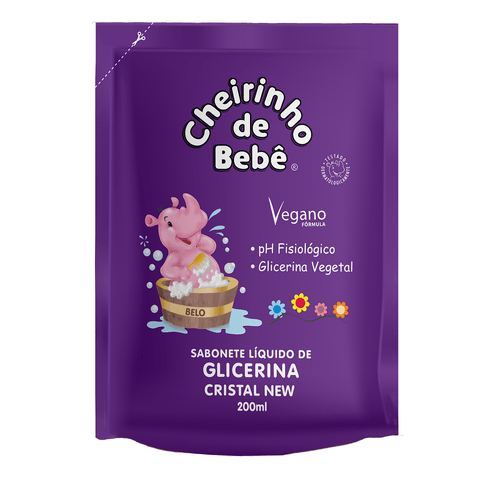 SAB LIQ INF CHEIRINH BEBE 200ML REFIL CRISTAL