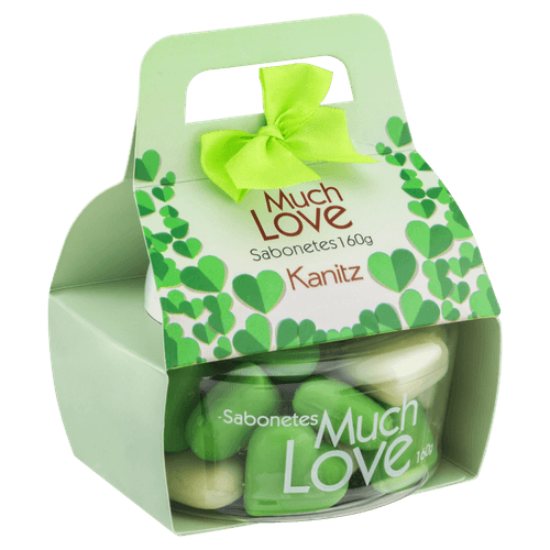 Sabonete Barra Green Minicoração Much Love Pote 213g