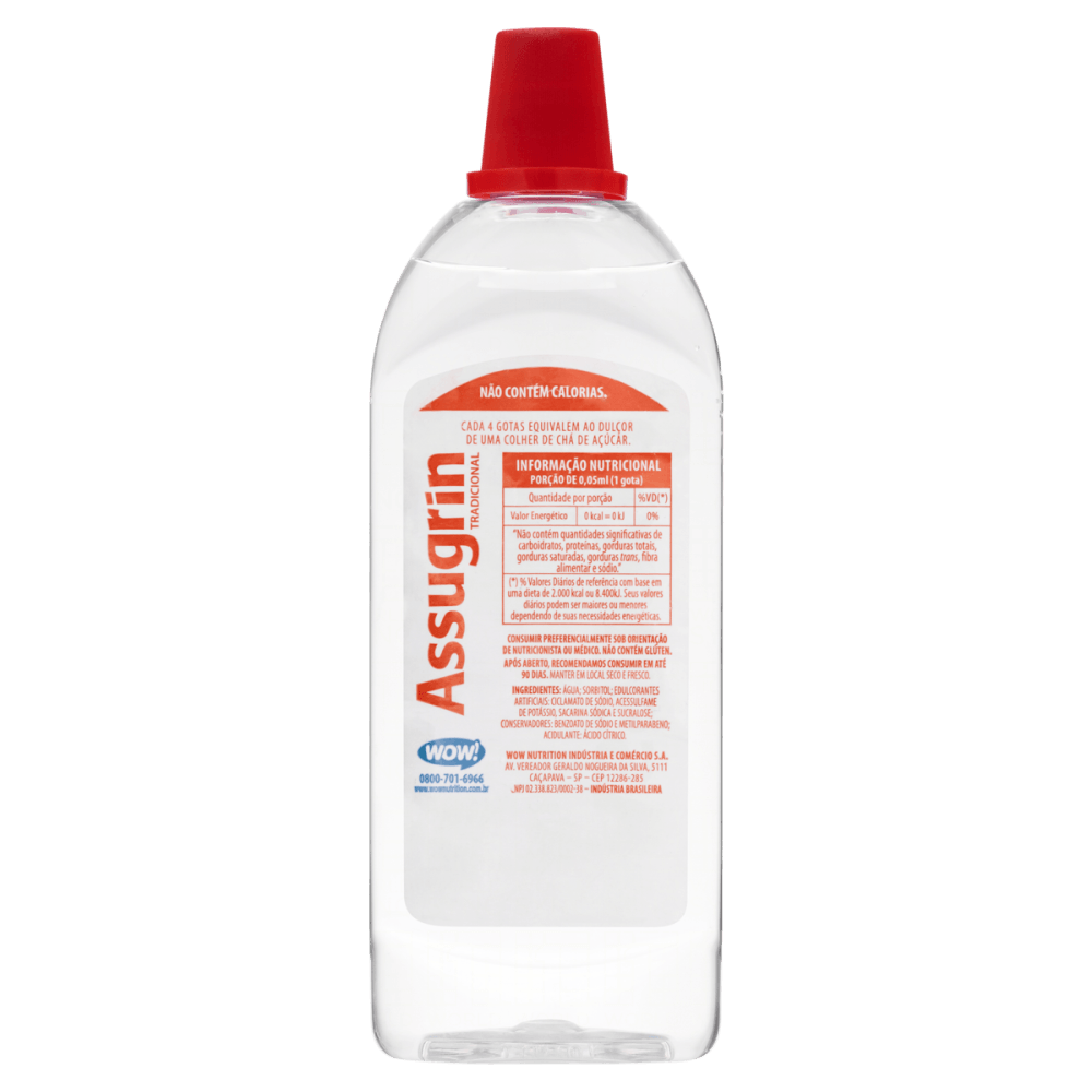 Adoçante Líquido Assugrin Tradicional 200ml
