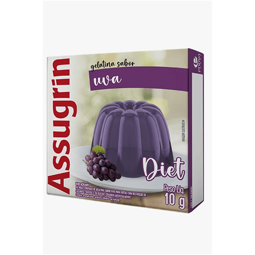 Gelatina em Pó Diet Assugrin Sabor Uva 10g