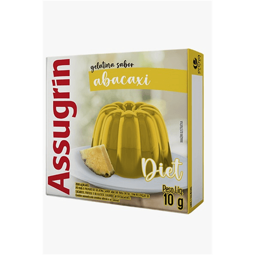 Gelatina em Pó Diet Assugrin Sabor Abacaxi 10g