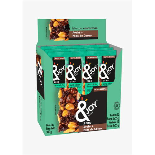 Cereal BR & Joy Zero Avelã com Nibs de Cacau 25g