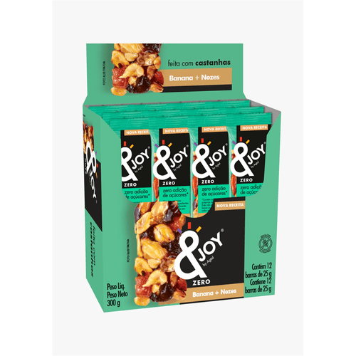 Cereal BR & Joy Zero Banana com Nozes 25g