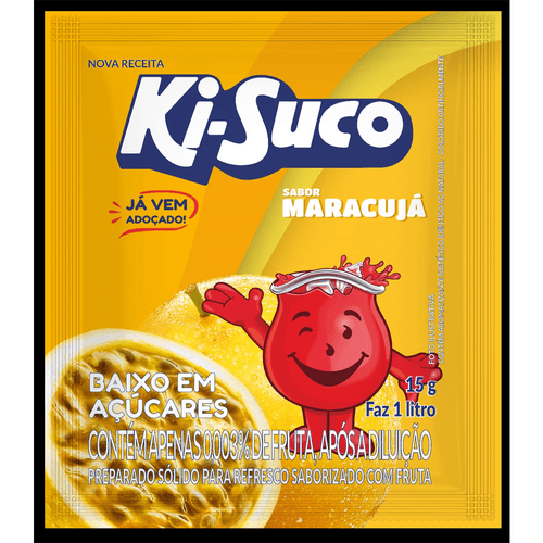 Refresco em Pó Ki-Suco Sabor Maracujá 15g