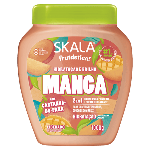 Creme 2 em 1 Manga Skala Frutástica! Pote 1000g
