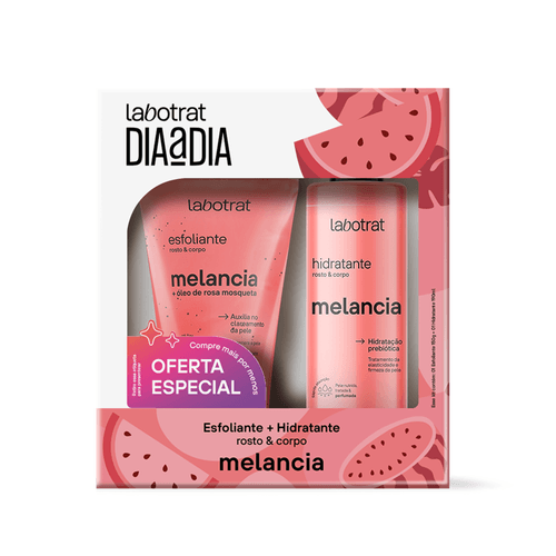 KIT DIA A DIA SAB LIQ190ML+HID190ML+ESFOL150ML+ESFOL300G+SAIS ESPUMANTE280G MELANCIA