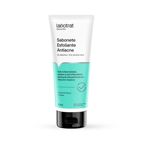 Sabonete Líquido Esfoliante Antiacne Labotrat 80ml