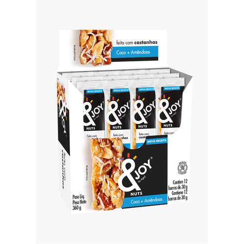 Mix de Nuts Agtal Coco e Amêndoas 30g Caixa com 12