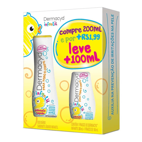 Dermacyd Kit Infantil 200ml+Infantil 100ml - 300ml