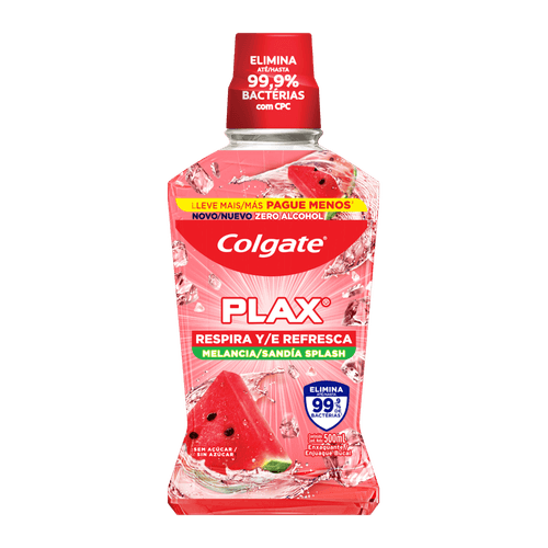 ENXAGUANTE BUCAL COLGATEPLAX ZERO ALCOOL 250ML-FR MELANCIA