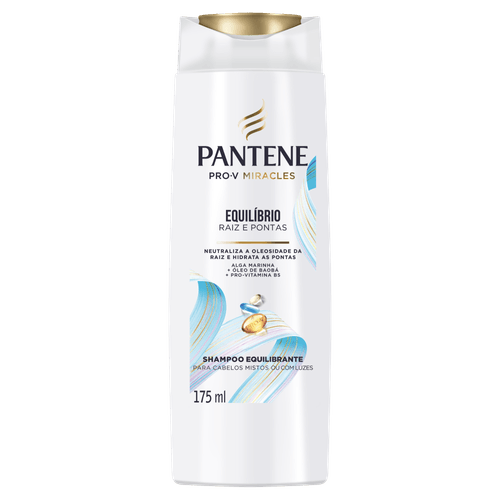 Shampoo Pro-V Miracles Pantene Equilíbrio Raiz e Pontas Frasco 175ml