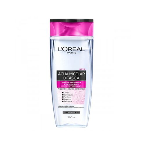 Água Micelar Bifásica Loréal Paris Frasco 200ml